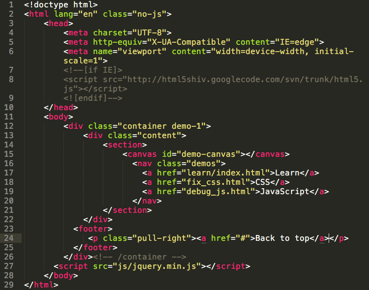 Line of code using Sublime Text